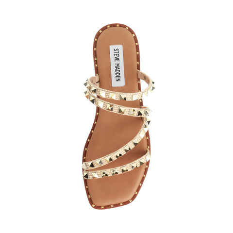 Steve Madden SKYLER NATURAL RAFFIA Calzado Calzado - Sandalias Planas