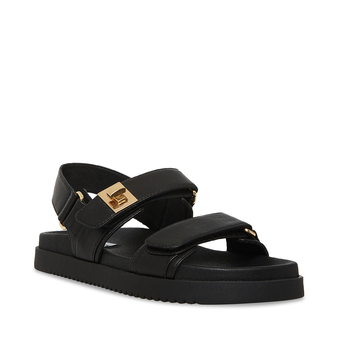 MONA (Camb.col. GOLD a GOLD LEATHER) BLACK LEATHER- Hover Image