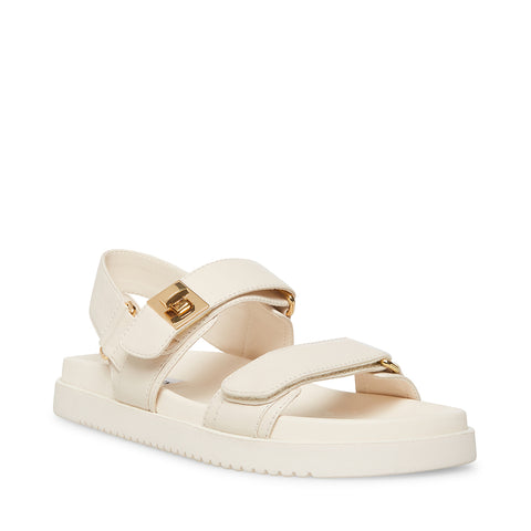 Steve Madden MONA BONE LEATHER Calzado Calzado - Sandalias Planas