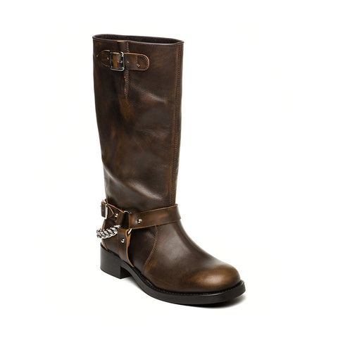 Steve Madden BEAU-C BROWN LEATHER Calzado Biker & Western Boots