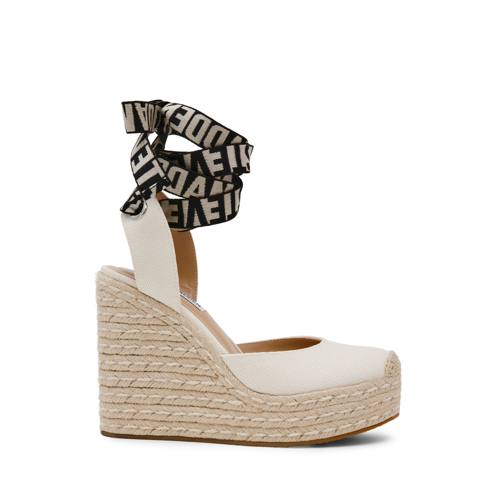 Steve Madden DAFINA-SM OFF WHITE CANVAS Calzado Calzado - Cuñas