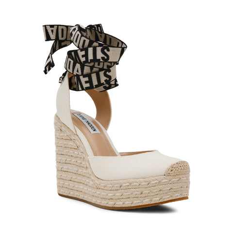 Steve Madden DAFINA-SM OFF WHITE CANVAS Calzado Calzado - Cuñas