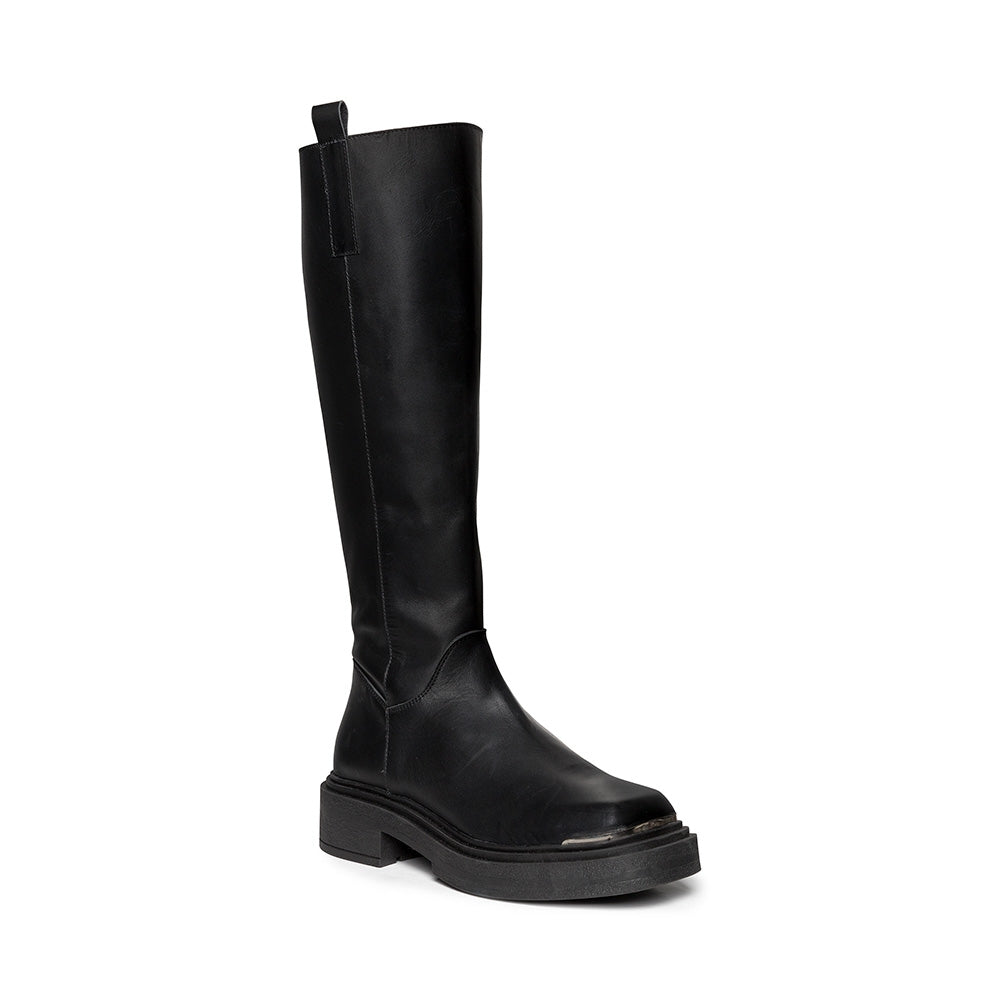 CONSTANCE BLACK LEATHER- Hover Image