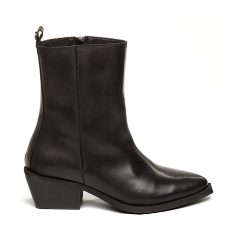 Steve Madden XYLENA BLACK LEATHER Calzado BLACK FRIDAY