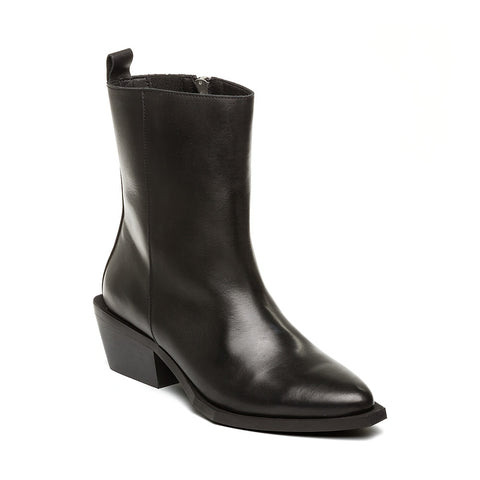 Steve Madden XYLENA BLACK LEATHER Calzado BLACK FRIDAY