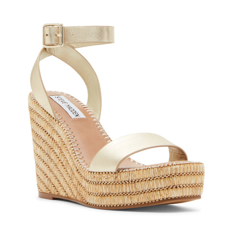 Steve Madden CASSIE GOLD LEATHER Calzado Calzado - Cuñas