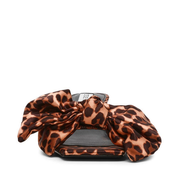 KIT HEELED LEOPARD SATIN