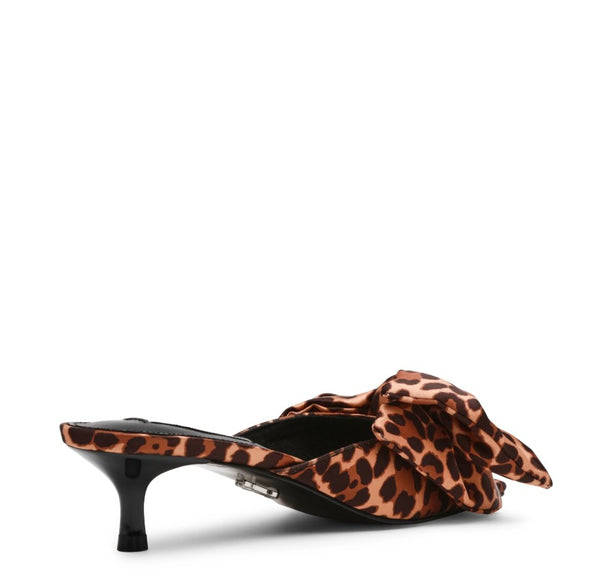 KIT HEELED LEOPARD SATIN