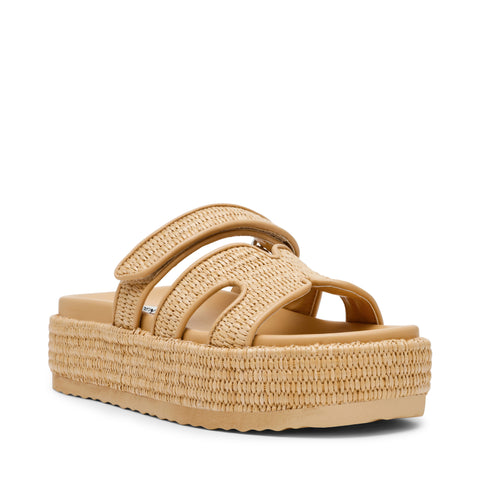 Steve Madden BIGMISSILE NATURAL RAFFIA Calzado Calzado - Sandalias Planas