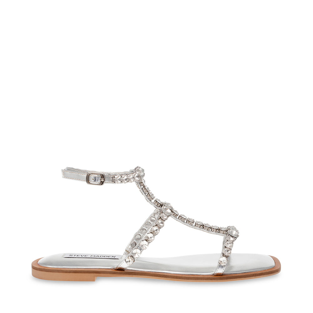 Steve Madden ST LUCIA SILVER Calzado Calzado - Sandalias Planas