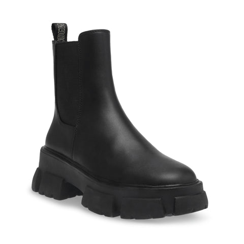 Steve Madden TUNNEL BLACK LEATHER Calzado SPECIAL PRICE